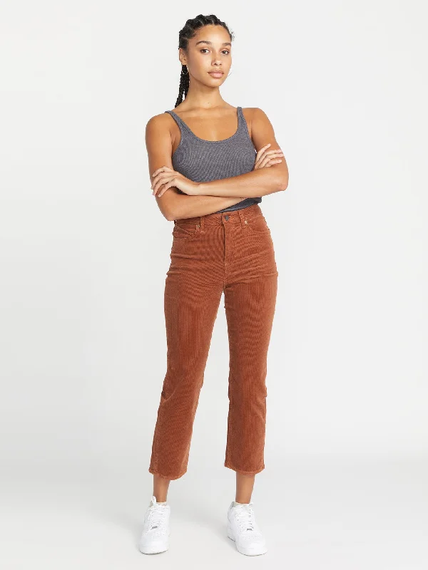 Stoned Straight Corduroy Pants - Nutmeg