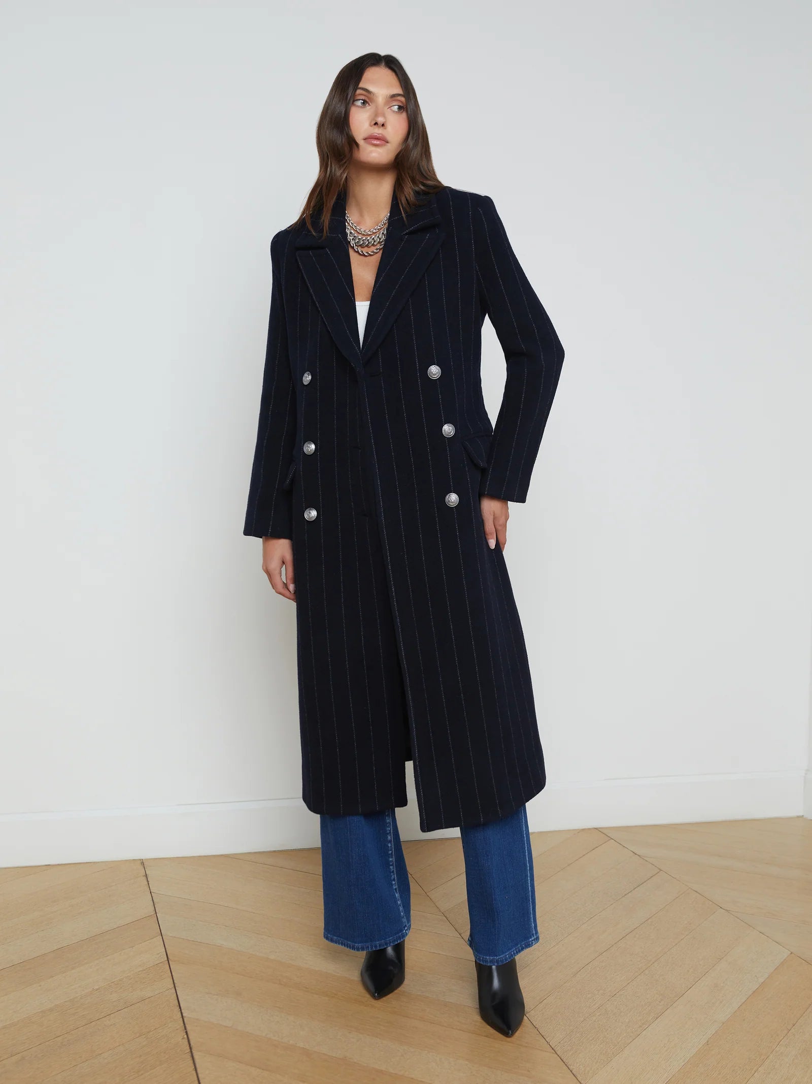 Olina Long Coat With Belt